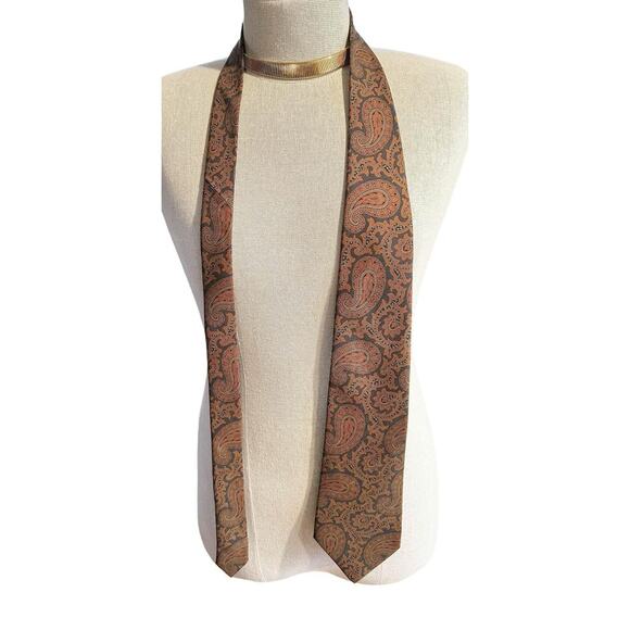 Vintage Coach Italian Silk Paisley Tie - Picture 1 of 7
